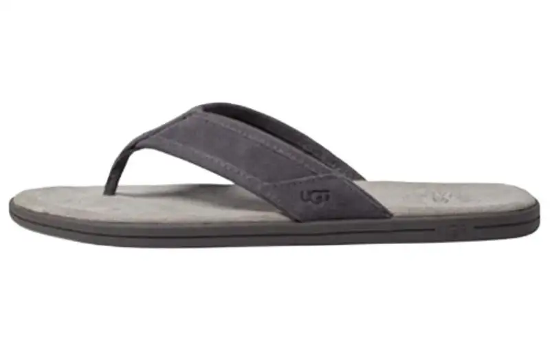UGG Seaside Suede Flip Flop 'Dark Grey'