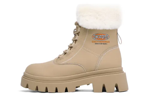 Dickies Short Mid Calf Combat Boots Women's Brown