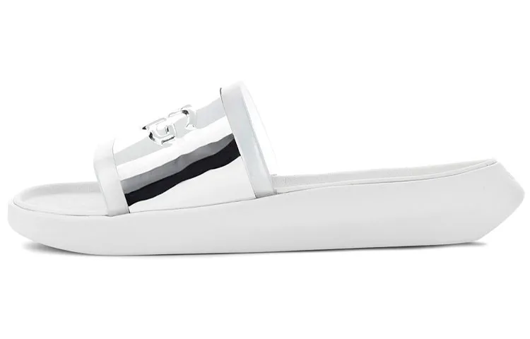 UGG Slide Slippers Women's White Silver