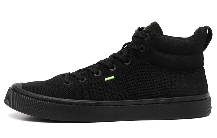 CARIUMA Skateboard Shoes Men's Mid Top Black
