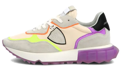 PHILIPPE MODEL La Rue Casual Shoes Women's Low Top Gray Purple Green