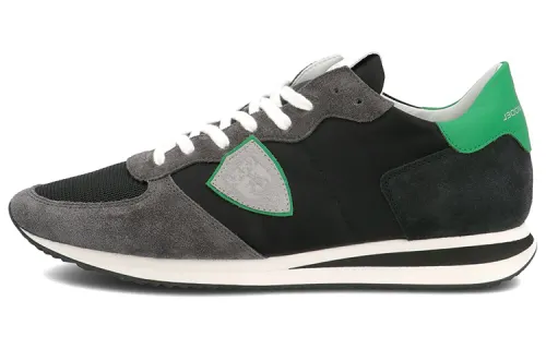PHILIPPE MODEL Trpx Casual Shoes Men's Low Top Black Gray Green