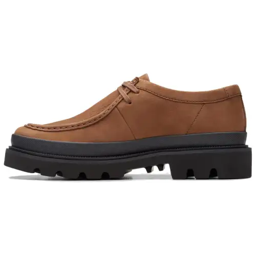 Clarks Badell Seam Nubuck Casual Shoes Men's Brown