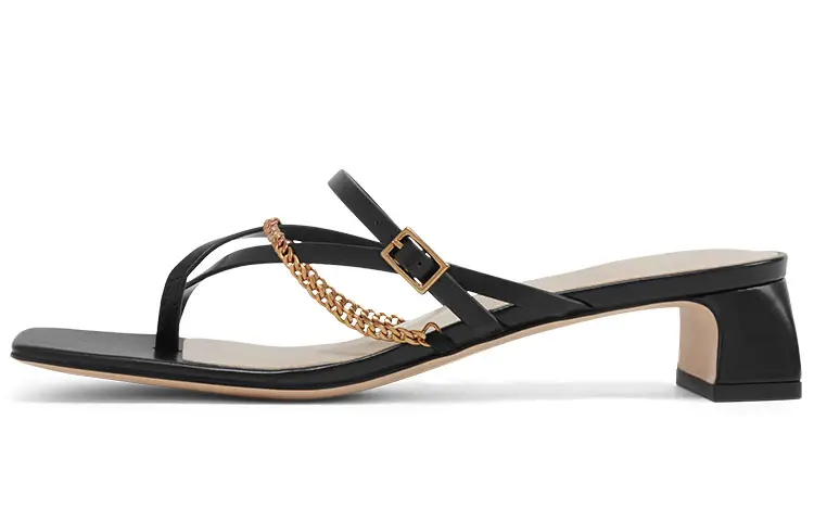 CHARLES&KEITH Composite Sole Flip Flops Women's Black