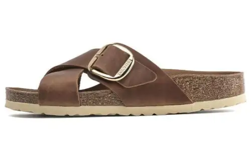 Birkenstock Leather Minimalist Style Stylish Sandal Women's Brown