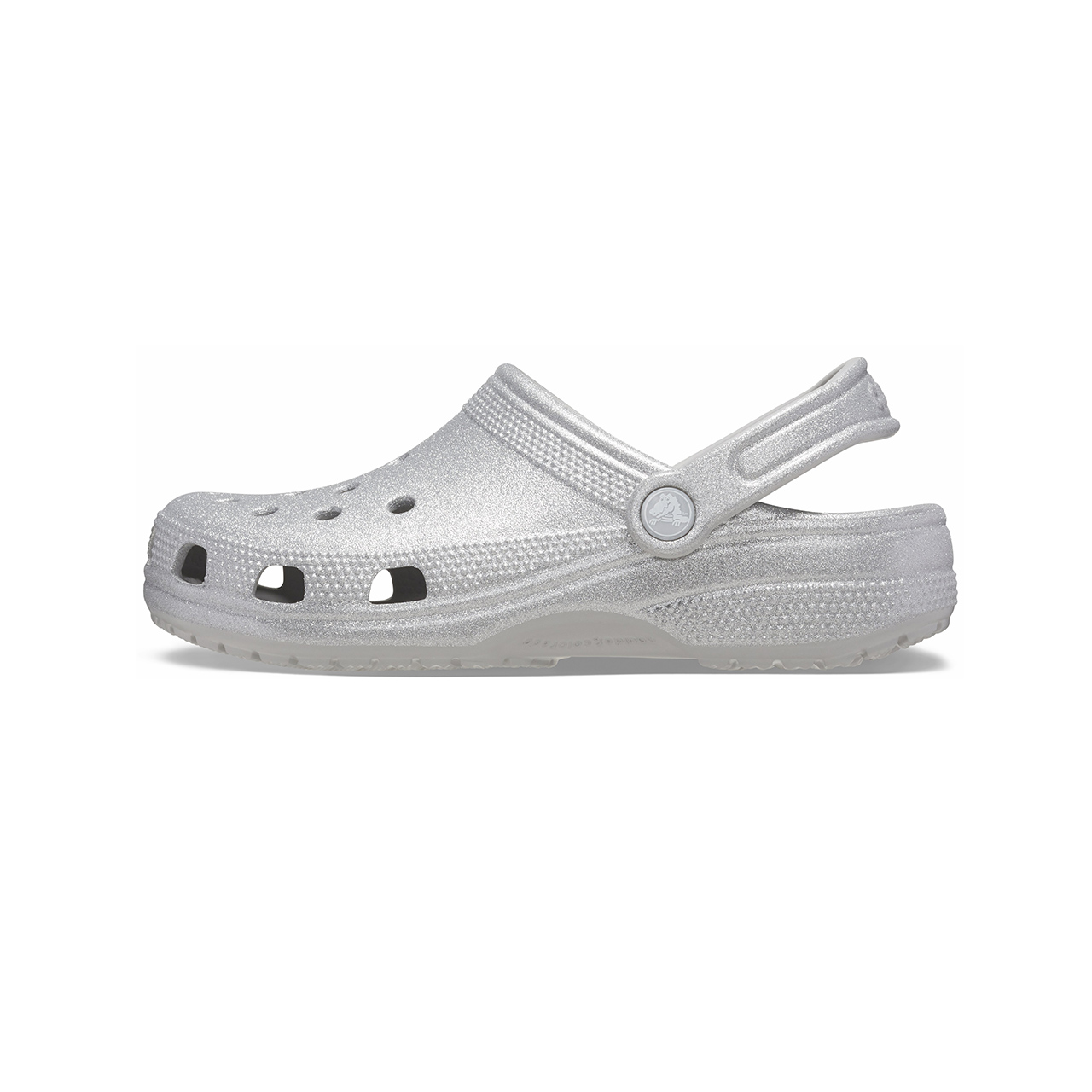 Женские сабо Crocs Crocs EVA (серебряные блестки)