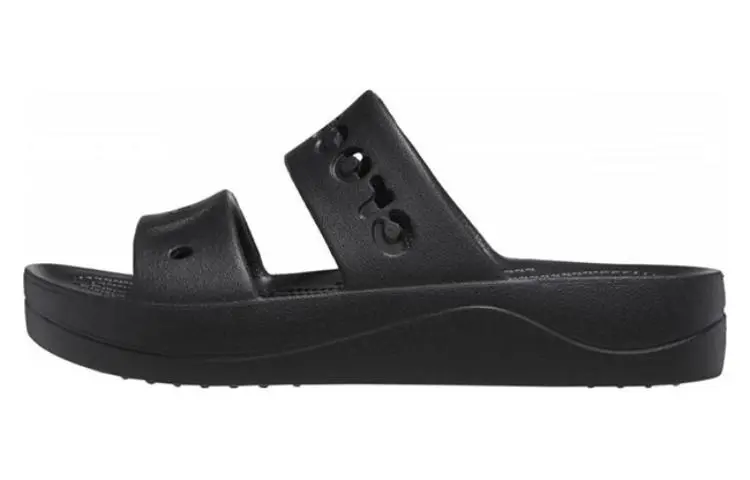 Crocs Baya Platform Sandals 'Black'