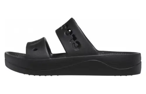 Crocs Baya Platform Sandals 'Black'