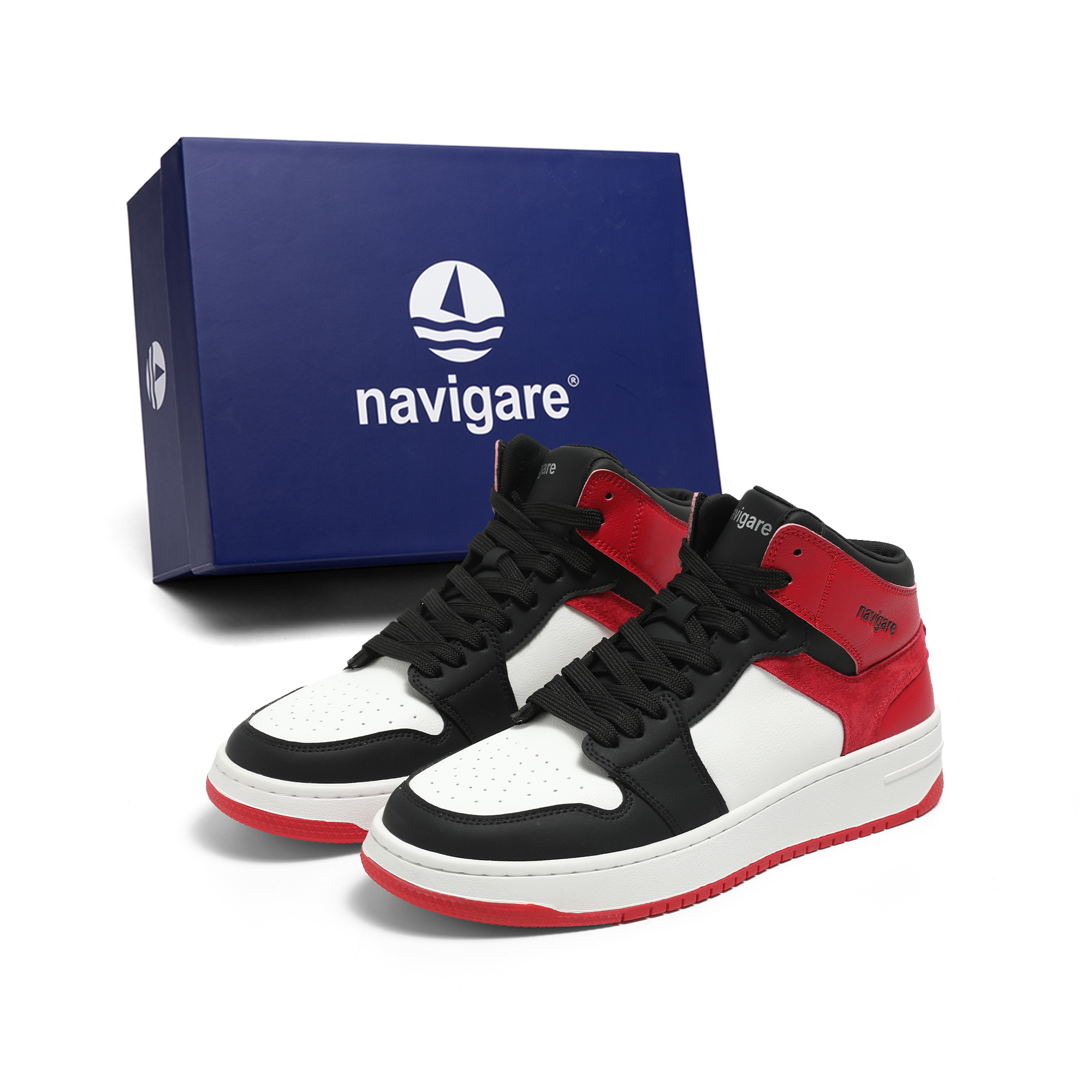 NAVIGARE Cushioning, Slip Resistant, Abrasion Resistant, Balance, Rebound Mid top Vintage Basketball Shoes Men’s