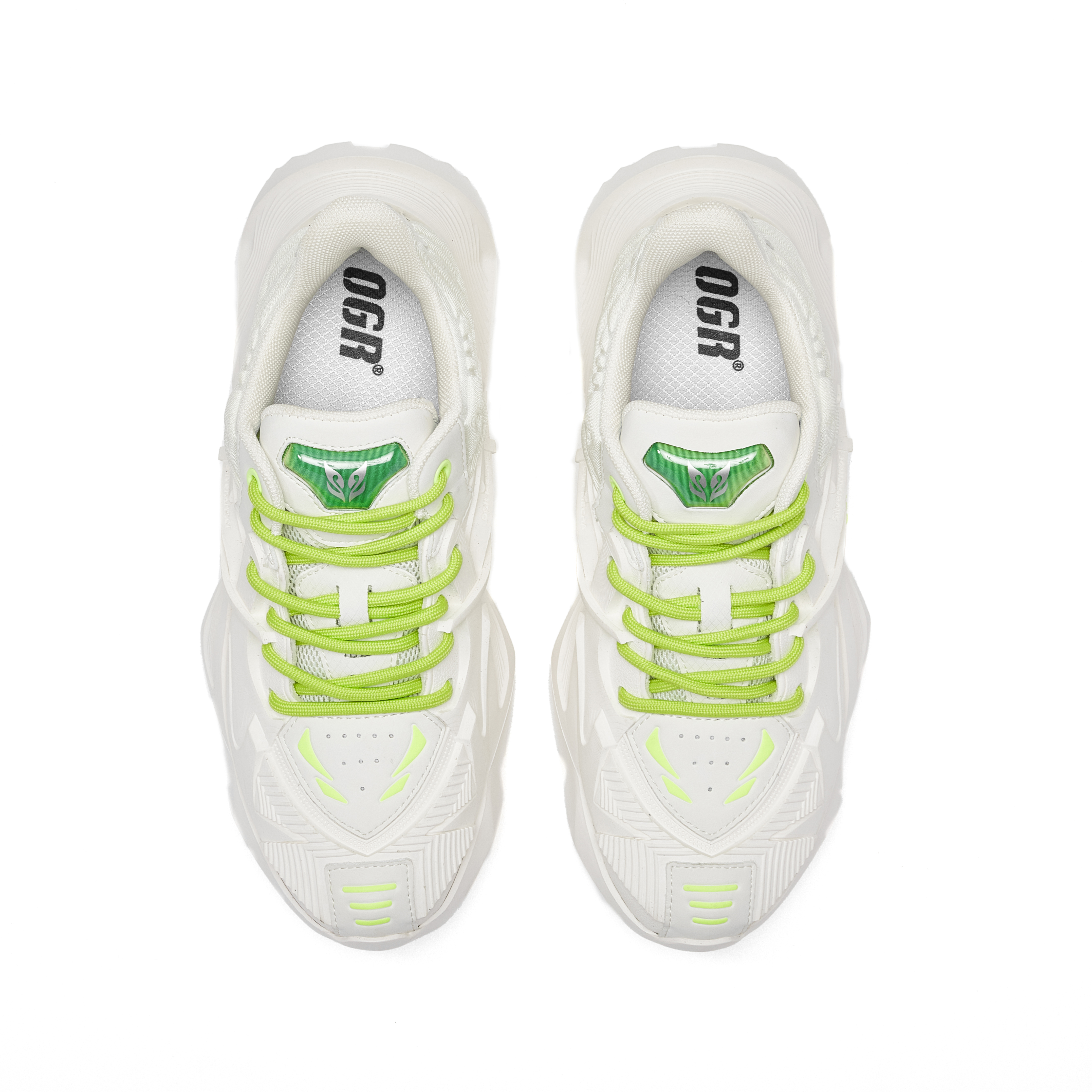 OGR Mecha 2.0 Collection Low top Chunky Sneakers Unisex White