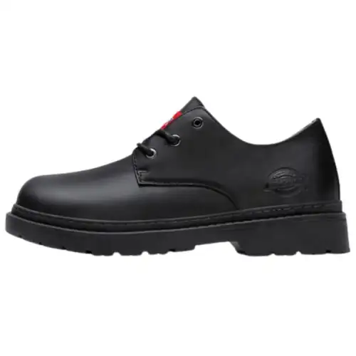 Dickies Top Grain Cow Leather Flat Low top Casual Shoes Men's Black