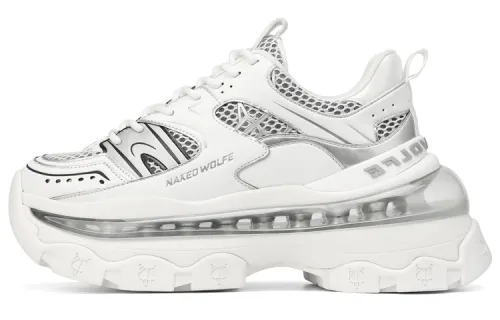 Naked Wolfe Shadow Mesh Sports Casual Shoes Women's White