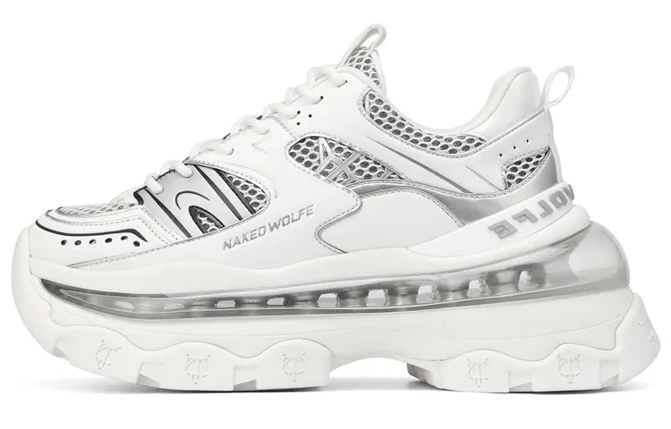 Naked Wolfe Shadow Mesh Sports Casual Shoes Women's White