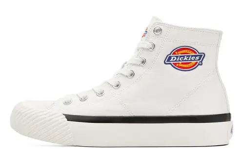 Dickies Canvas Shoes Unisex High Top White/Black