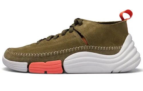Clarks Chunky Sneakers Women's Low Top Olive Green
