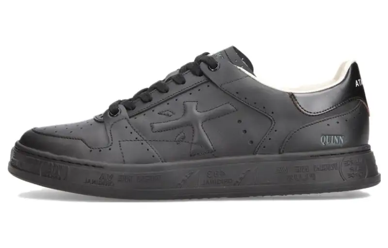 PREMIATA Leather Low top Skateboard Shoes Men's Black
