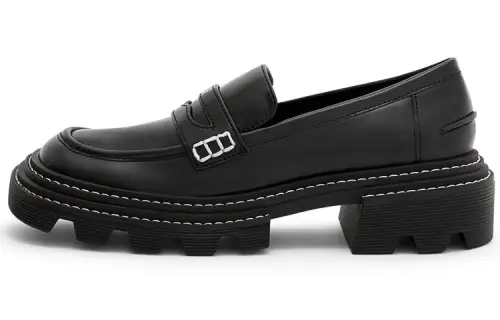 CHARLES&KEITH Mary Jane Shoes 3.7cm Women's Black