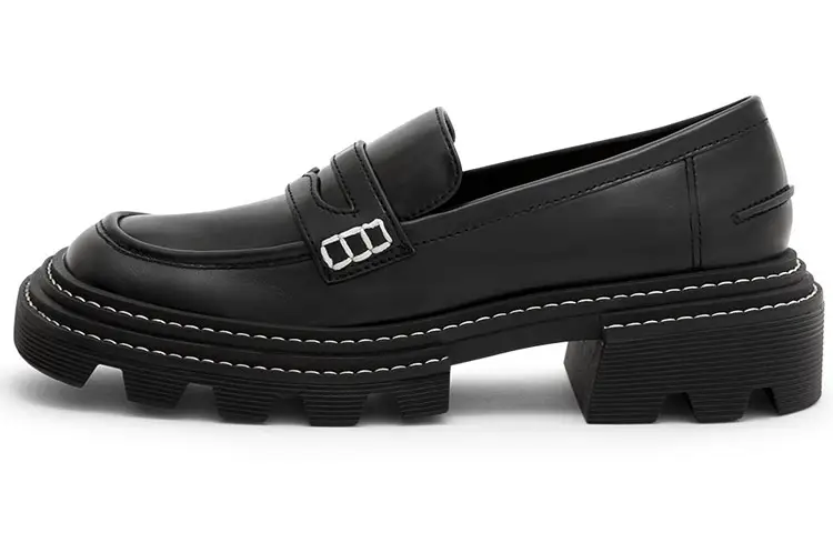 CHARLES&KEITH Mary Jane Shoes 3.7cm Women's Black