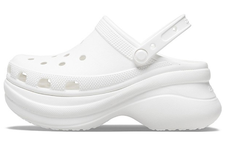 Crocs Crocs Bae Clog Little Whale Retro Croc EVA Comfortable and Fashionable Crocs 6cm Women's White