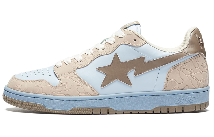 Мужские кеды A BATHING APE SK8 Sta (голубые)