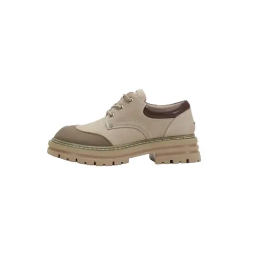 Teenie Weenie Cow Leather Retro Sports Casual Shoes Women's