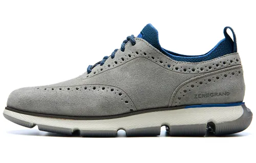 COLE HAAN Top Grain Cow Leather Casual Leather Shoes Men's Gray