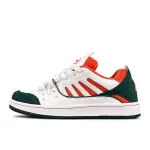LuzaoT SUPER DRAG Puffy Shoes Stylish Skateboarding Shoes Unisex White Green Orange