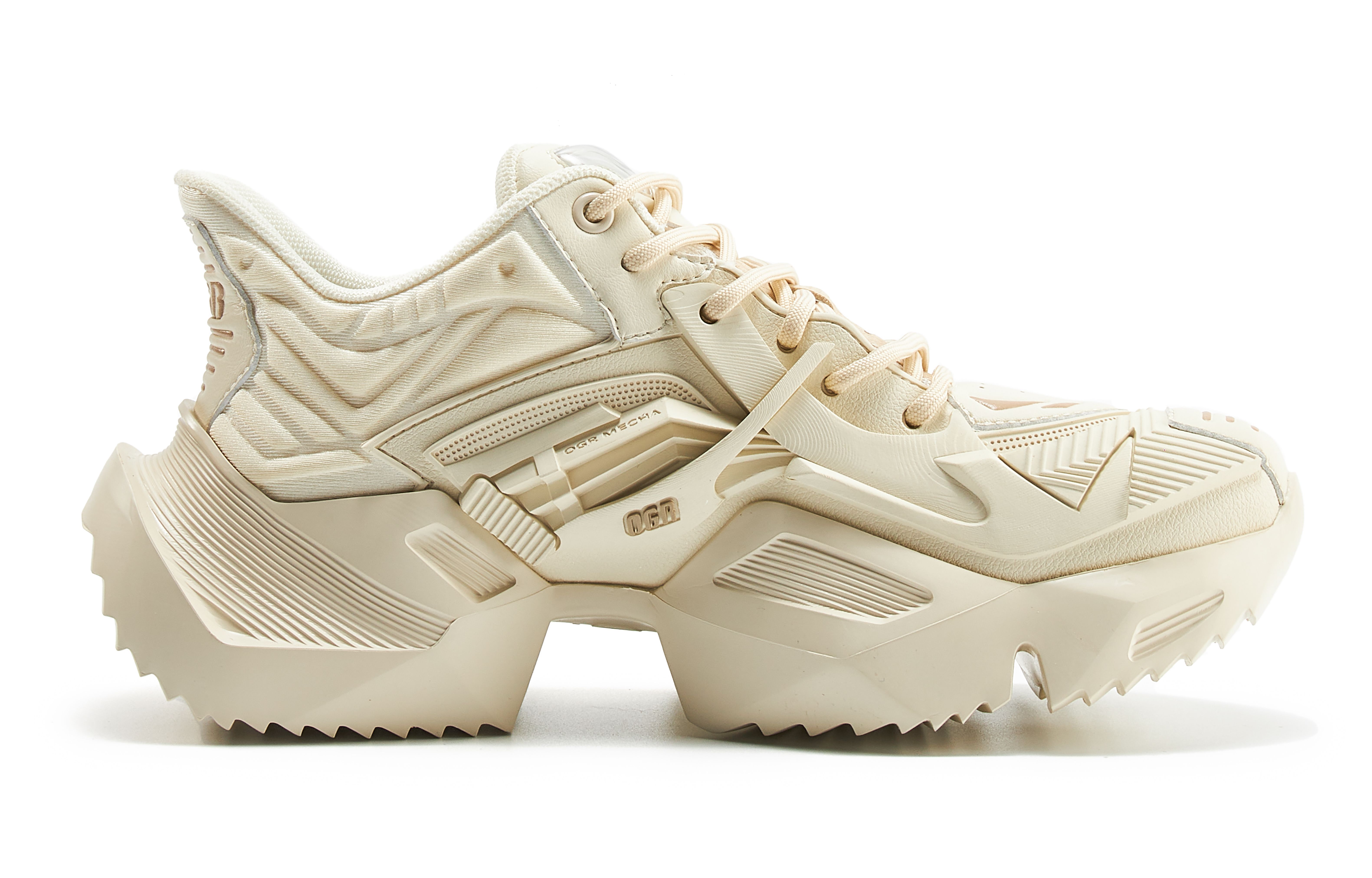 OGR Mecha 2.0 Collection Low top Chunky Sneakers Unisex Weathered Apricot