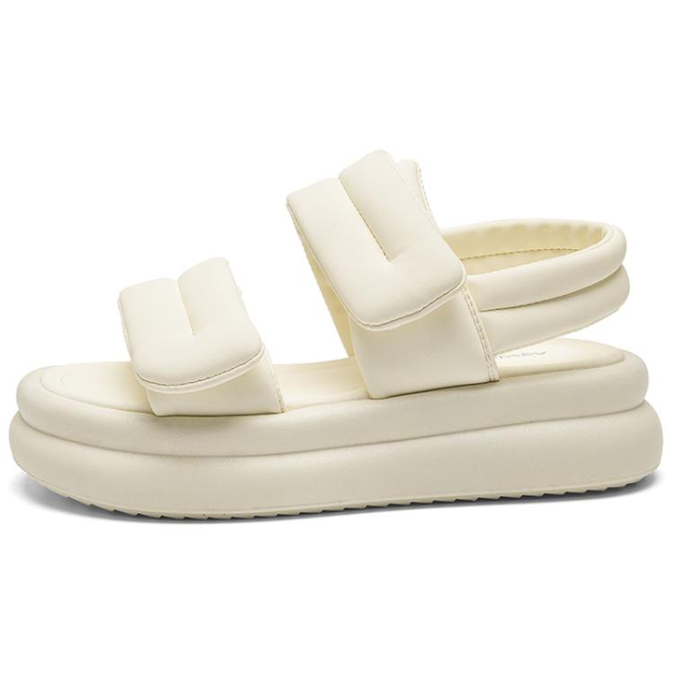 AGSDON Artificial Leather One Strap Sandals 4.5cm Women's