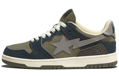 BAPE A BATHING APE Bape SK8 Sta Army Green Dark Blue