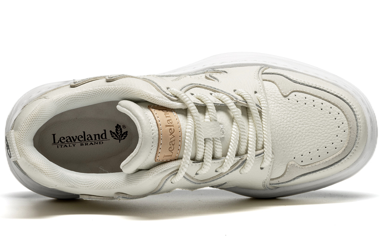 LEAVELAND Leather Low top Skateboard Shoes Unisex