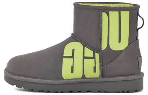 UGG Mini Broken Logo Boot 'Grey Neon Green' Women's