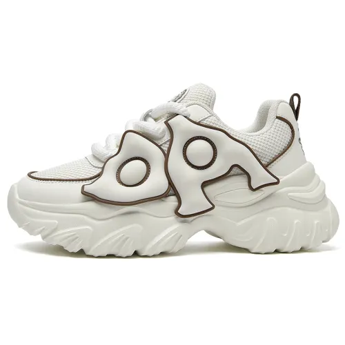 DoraemonA Low top Chunky Sneakers 5.5cm Women's Linen Beige