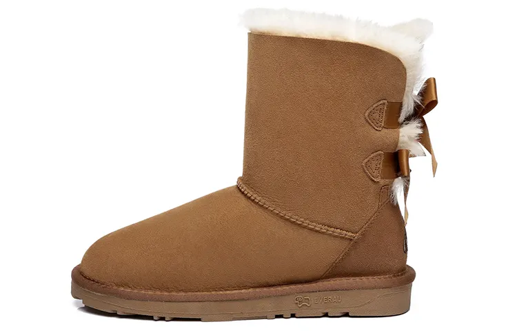 EVERAU Snow Boots Women's Chestnut