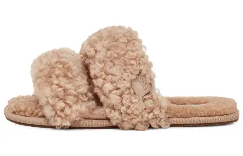 UGG Fleece Lined, Comfortable Lightweight Mules Quiet Slide Slippers Women's Sand