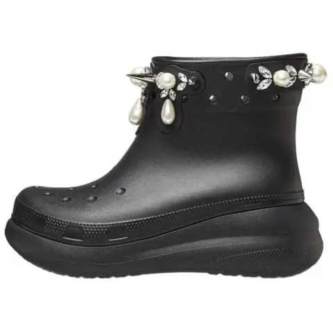 Crocs x SIMONE ROCHA Comfortable Ankle Boots 5.2CM Women's Black
