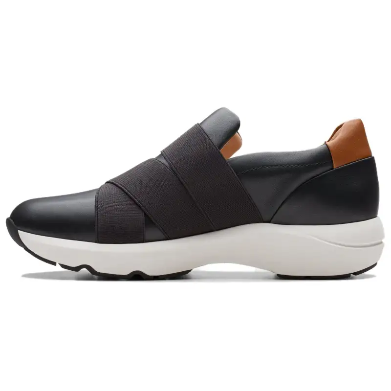 Clarks Leather Casual Shoes 4cm Women's Black