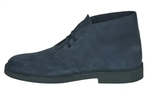 Clarks Suede Ankle Boots Men's Dark Blue