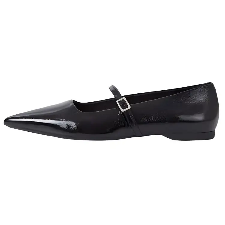 VAGABOND SHOEMAKERS Patent Leather Flat Mary Jane Shoes Women's Black