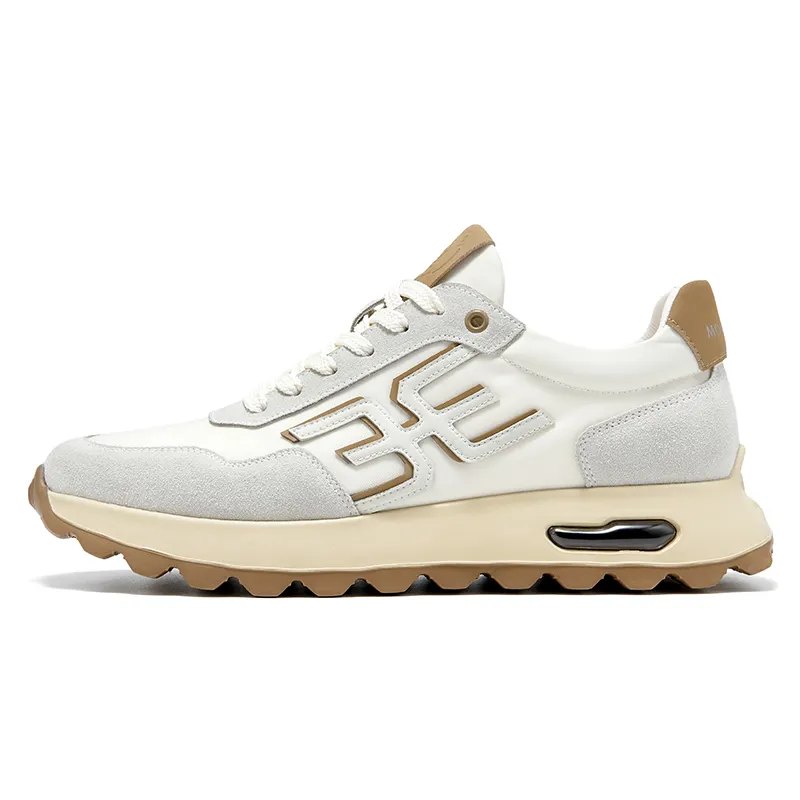 Montagut Casual Shoes Men's Low Top White/Black/Sand
