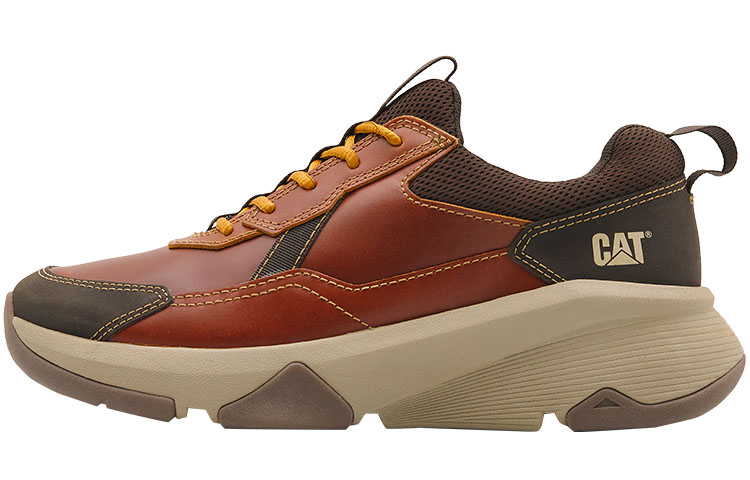 CAT City Sport Low Casual Abrasion Resistant Abrasion Resistant Low top Outdoor Shoes Men’s Brown Red