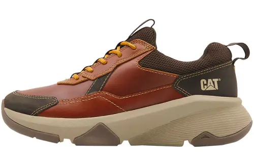 CAT City Sport Low Casual Abrasion Resistant Abrasion Resistant Low top Outdoor Shoes Men's Brown Red