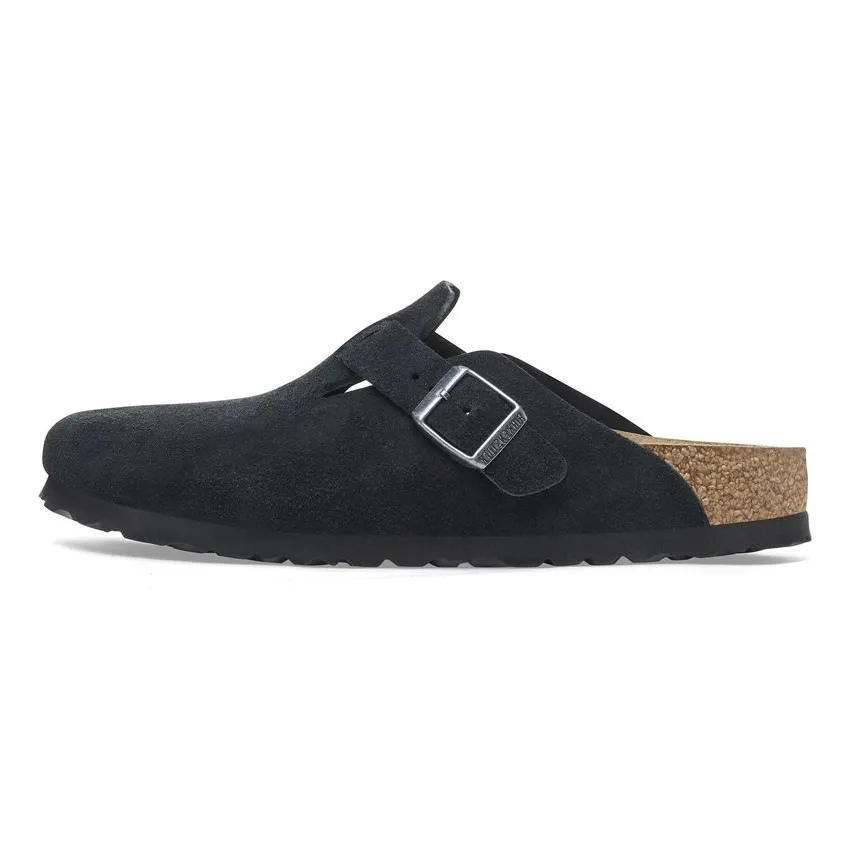 Birkenstock Boston EVA Abrasion Resistant Massage Closed Toe Slippers Unisex Black