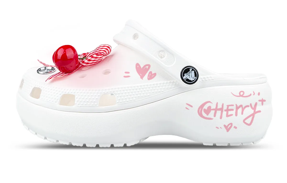 Crocs Classic Clog EVA Clogs Women's White Red