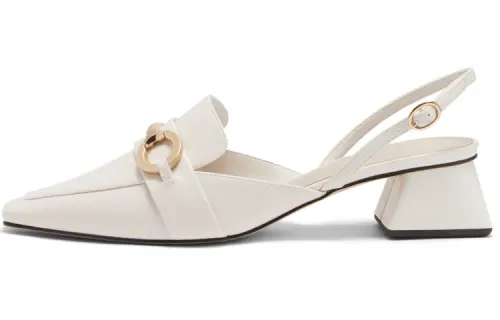 CHARLES&KEITH Pu One Strap Sandals 3.8cm Women's