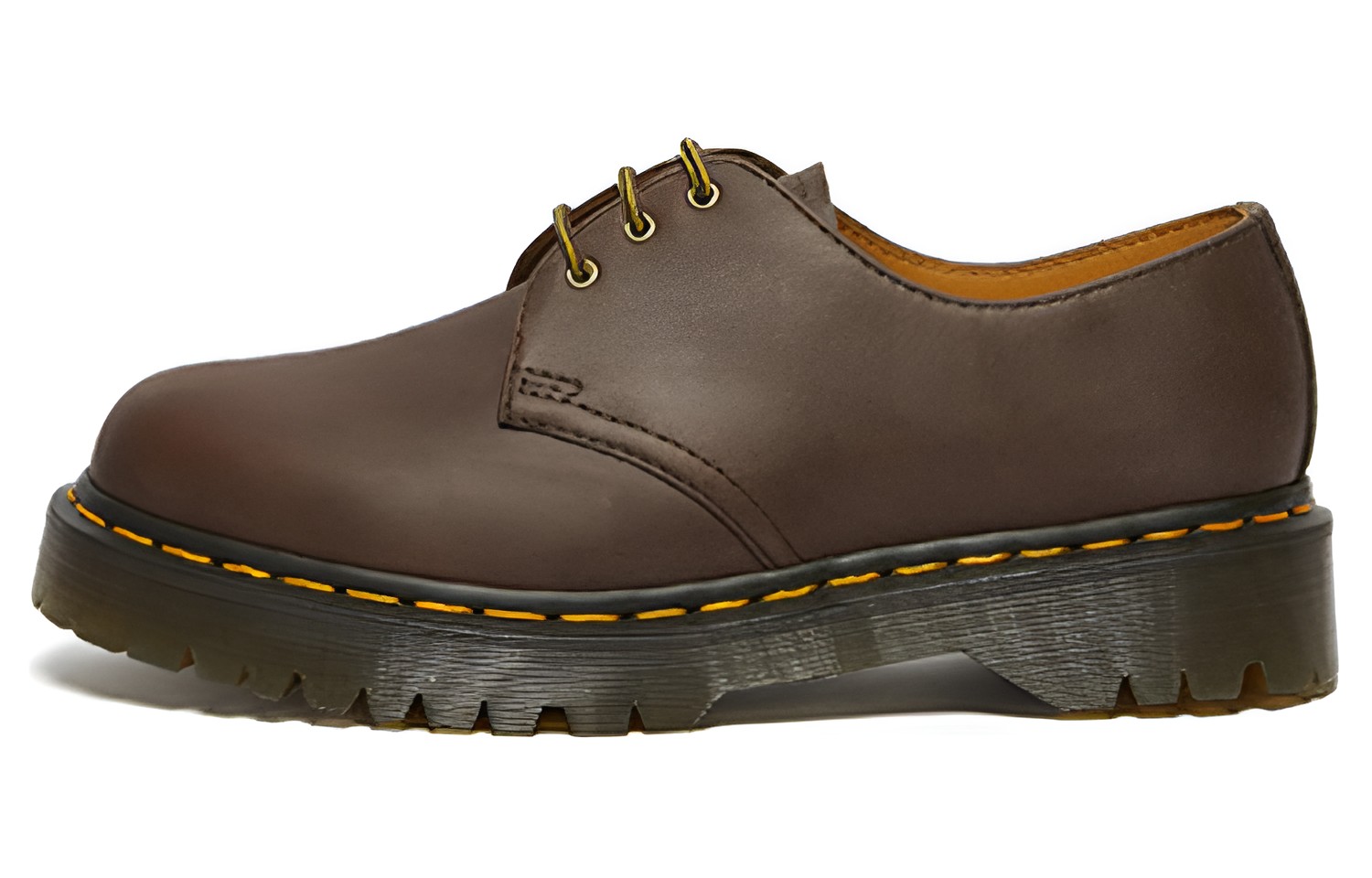 Dr.Martens Martin 1461 BEX series cow leather, crazy horse leather 3-hole Martin low-top thick-soled shoes, same style for men and women, dark brown