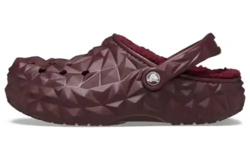 Crocs Lined Geometric Clogs 'Dark Cherry'