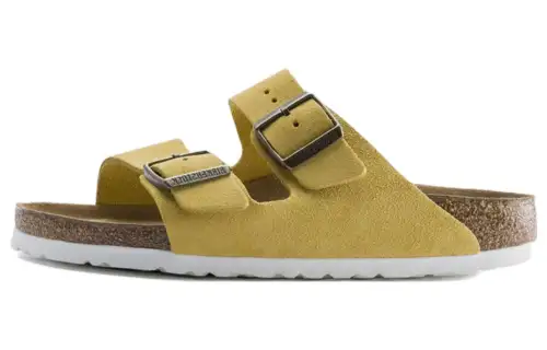 Birkenstock Suede Slide Slippers Women's Brown