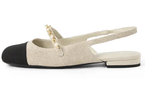 CHARLES&KEITH Fabric Stylish Sandal Women's Beige