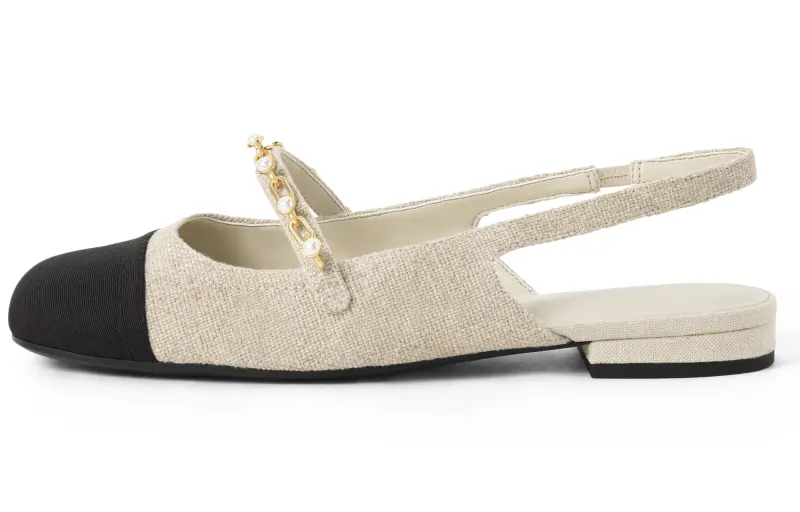 CHARLES&KEITH Fabric Stylish Sandal Women's Beige
